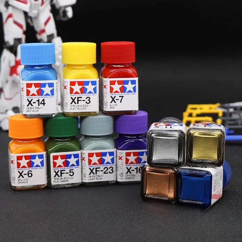 Tamiya Model Paint Set - 希釈油性塗料 TAMIYA X1-24 オイルベースカラー顔料 エナメル顔料 シンナー