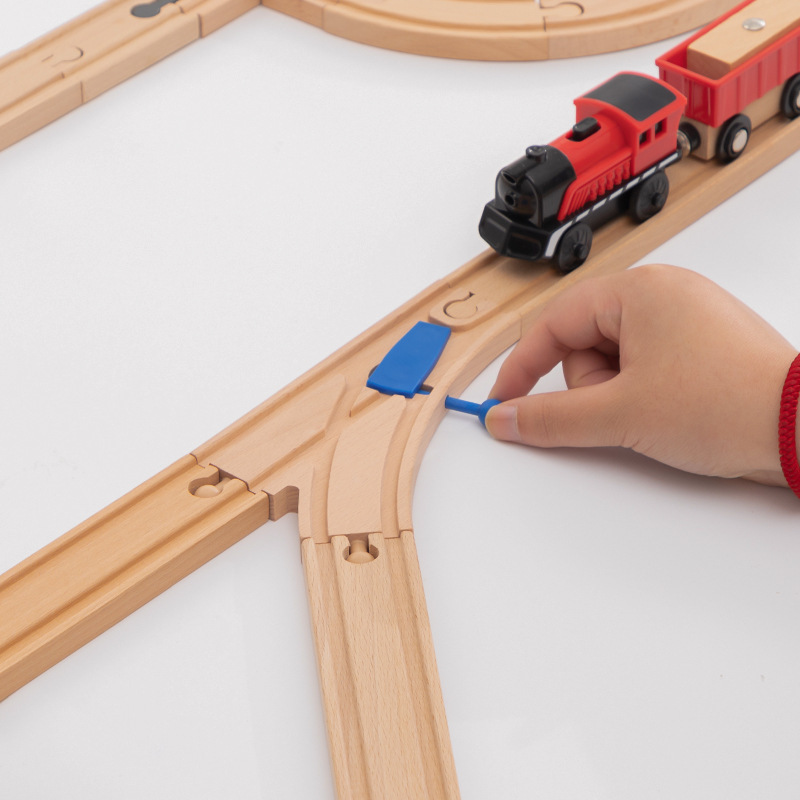 新しい木製トラックアクセサリーブナ材鉄道線路部品ブランド木製 - Hot Wheels Car Track Sets のレビューと価格